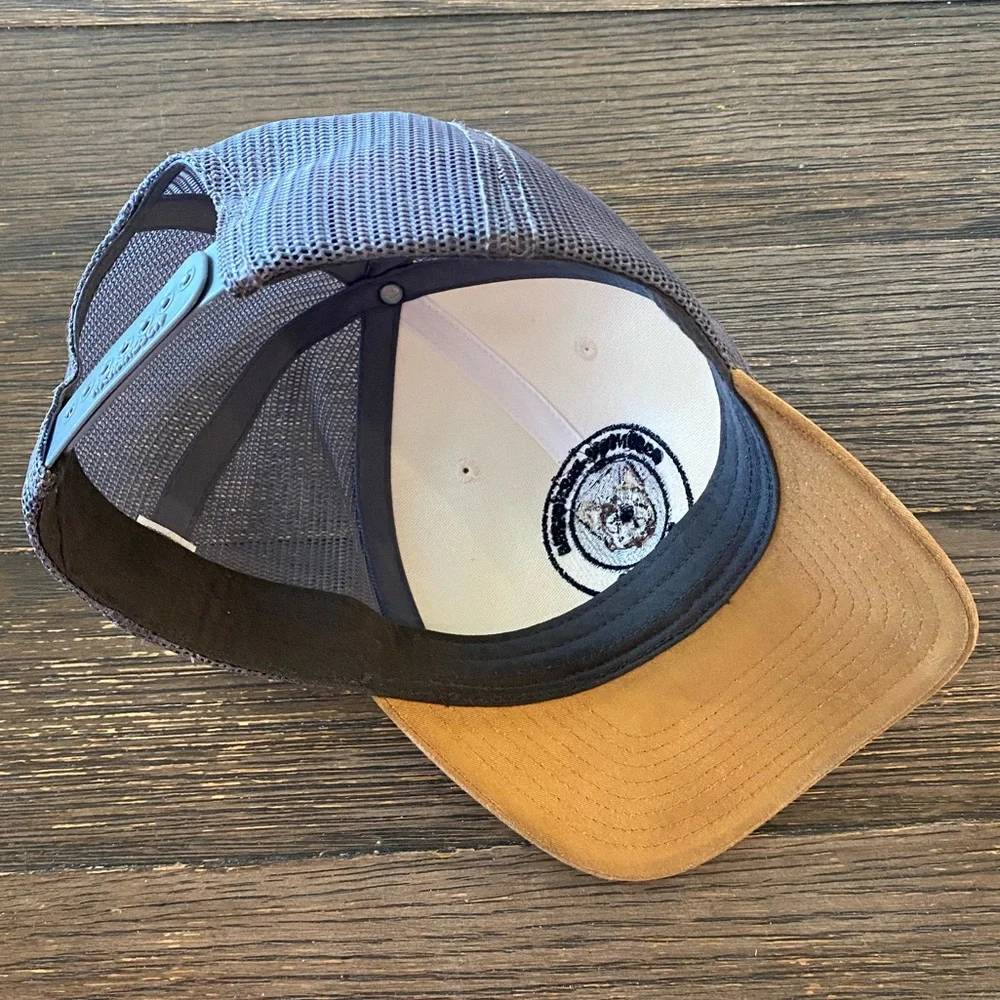 French Bulldog Trucker Hat SnapBack Distressed Tan Brown Essential Frenchie Dog